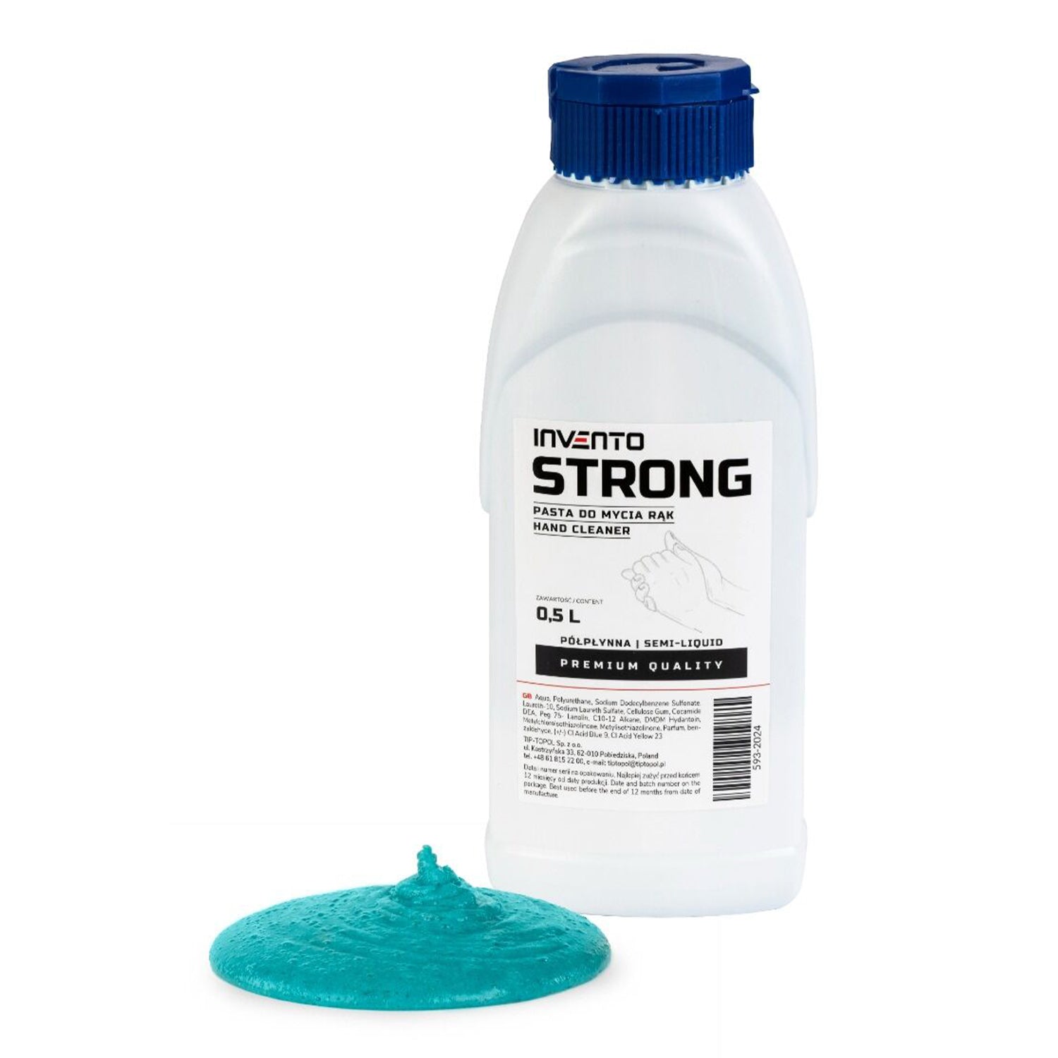 Kéztisztító gél 0,5 l strong INVENTO