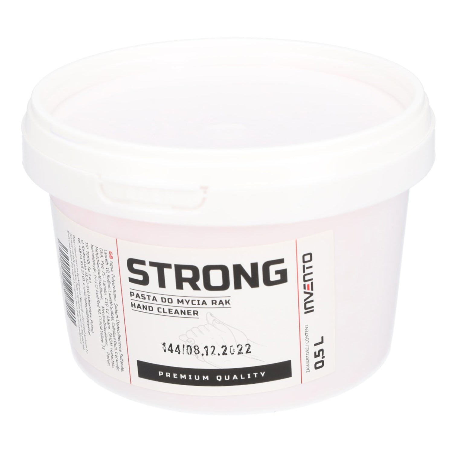 Kéztisztító paszta 0,5 l strong INVENTO