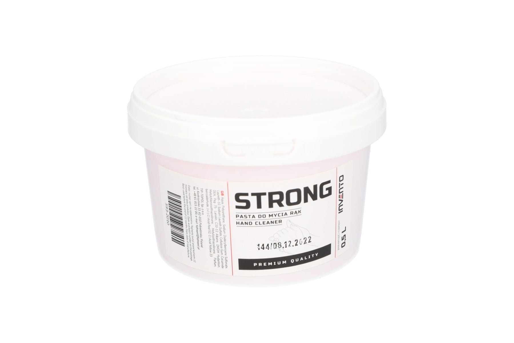 Kéztisztító paszta 0,5 l strong INVENTO