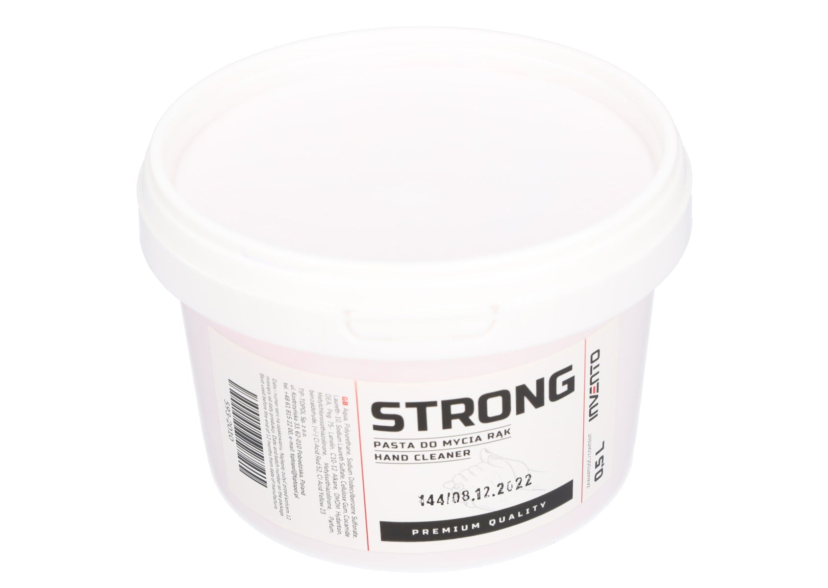 Kéztisztító paszta 0,5 l strong INVENTO