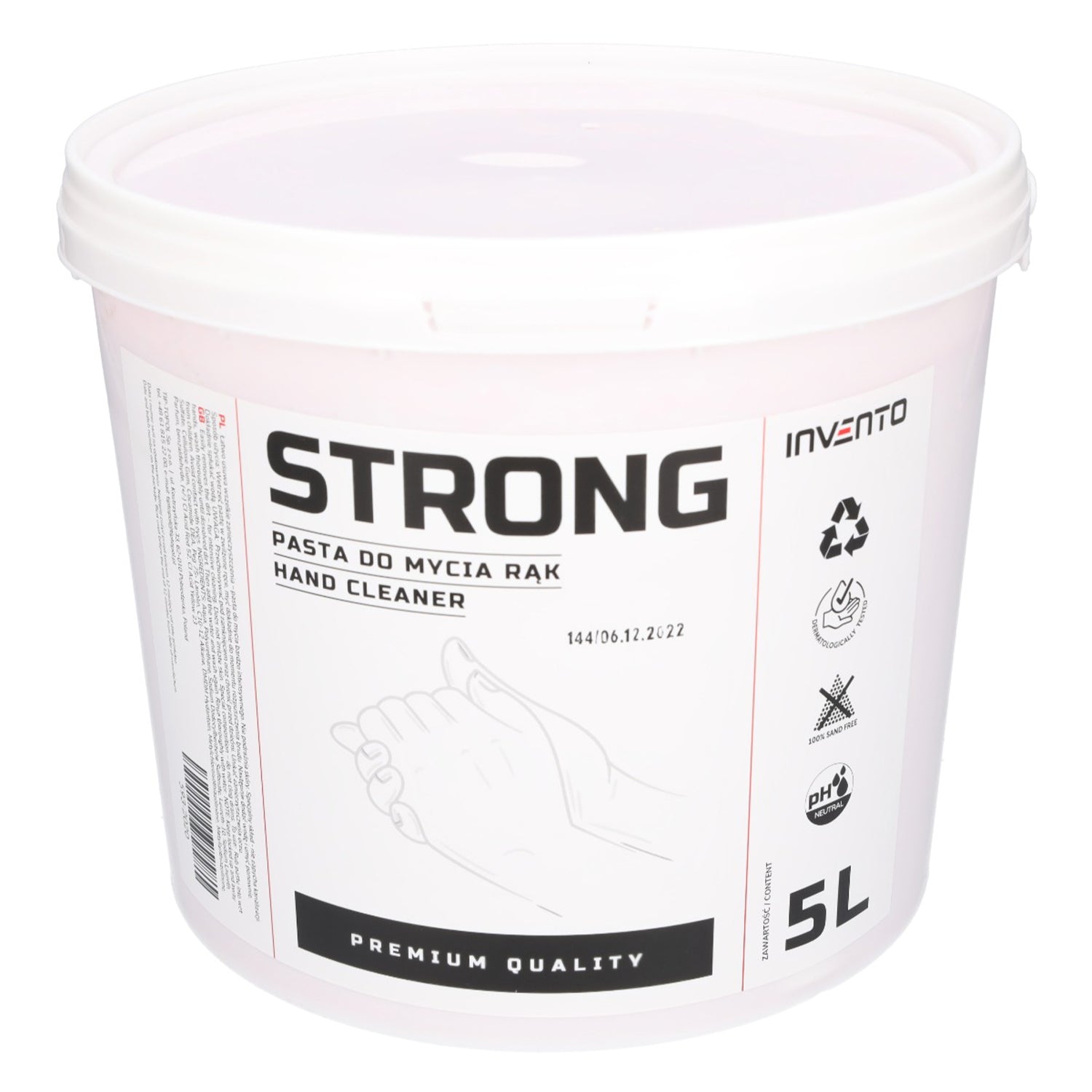 Kéztisztító paszta 5 l strong INVENTO