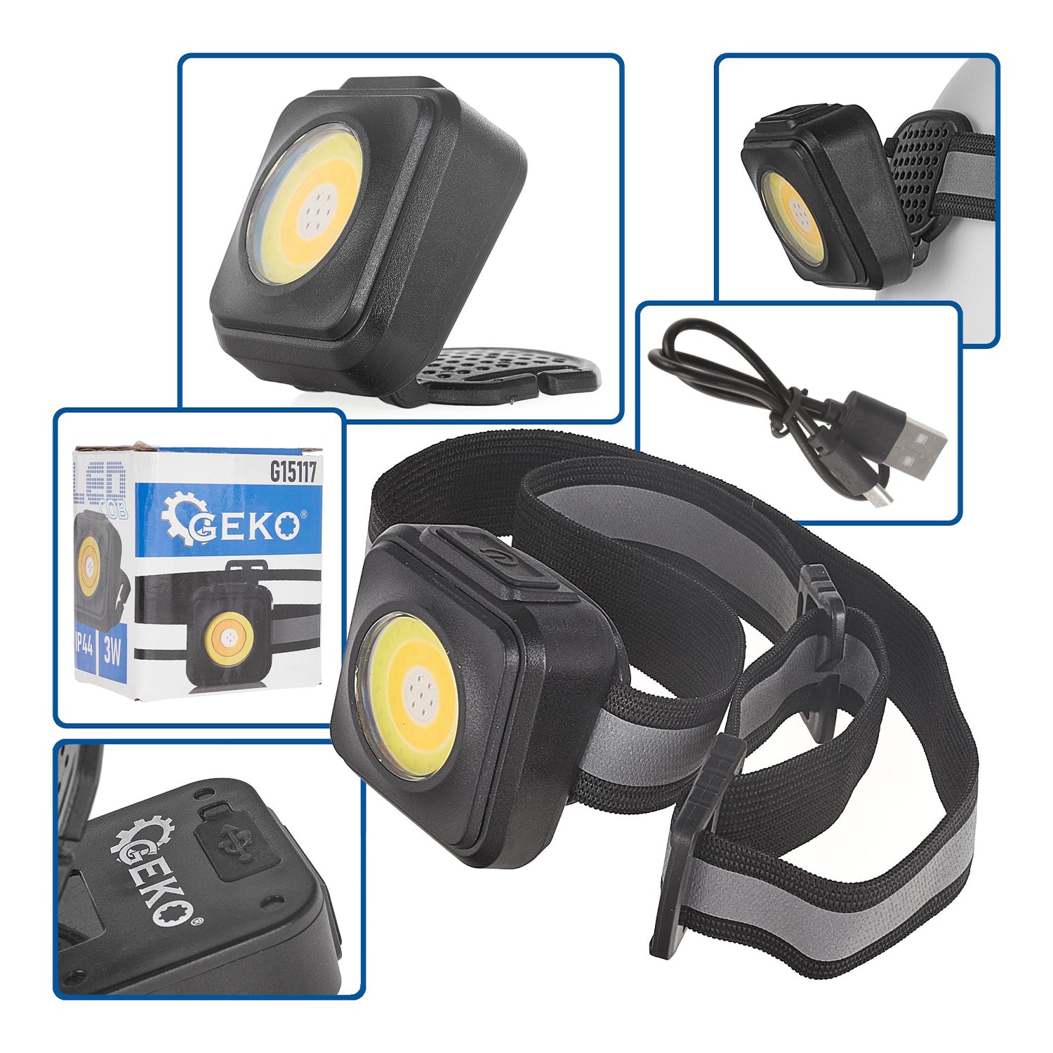 COB LED FEJLÁMPA 3W 500mAh 500lm