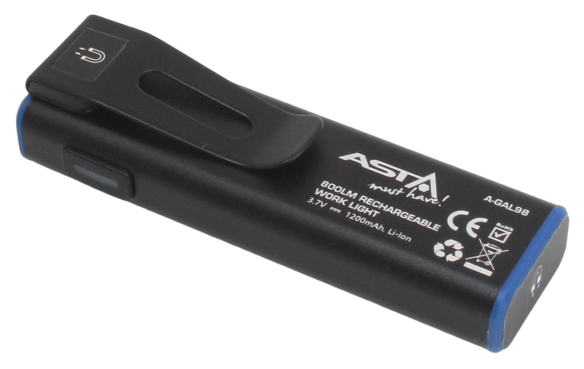 Led cob lámpa, 800 lm, 3,7 v 1200 mah li-ion akkumulátorral