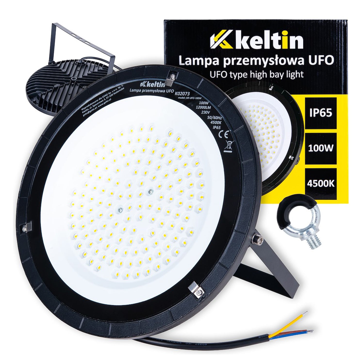 Led lámpa ipari highbay 12000 lm 4500k ip65 100 w KELTIN