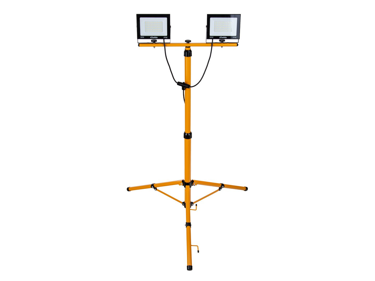 Led munkalámpa állítható állványval 60–160 cm 2 x 50W 4500k IP66 KELTIN