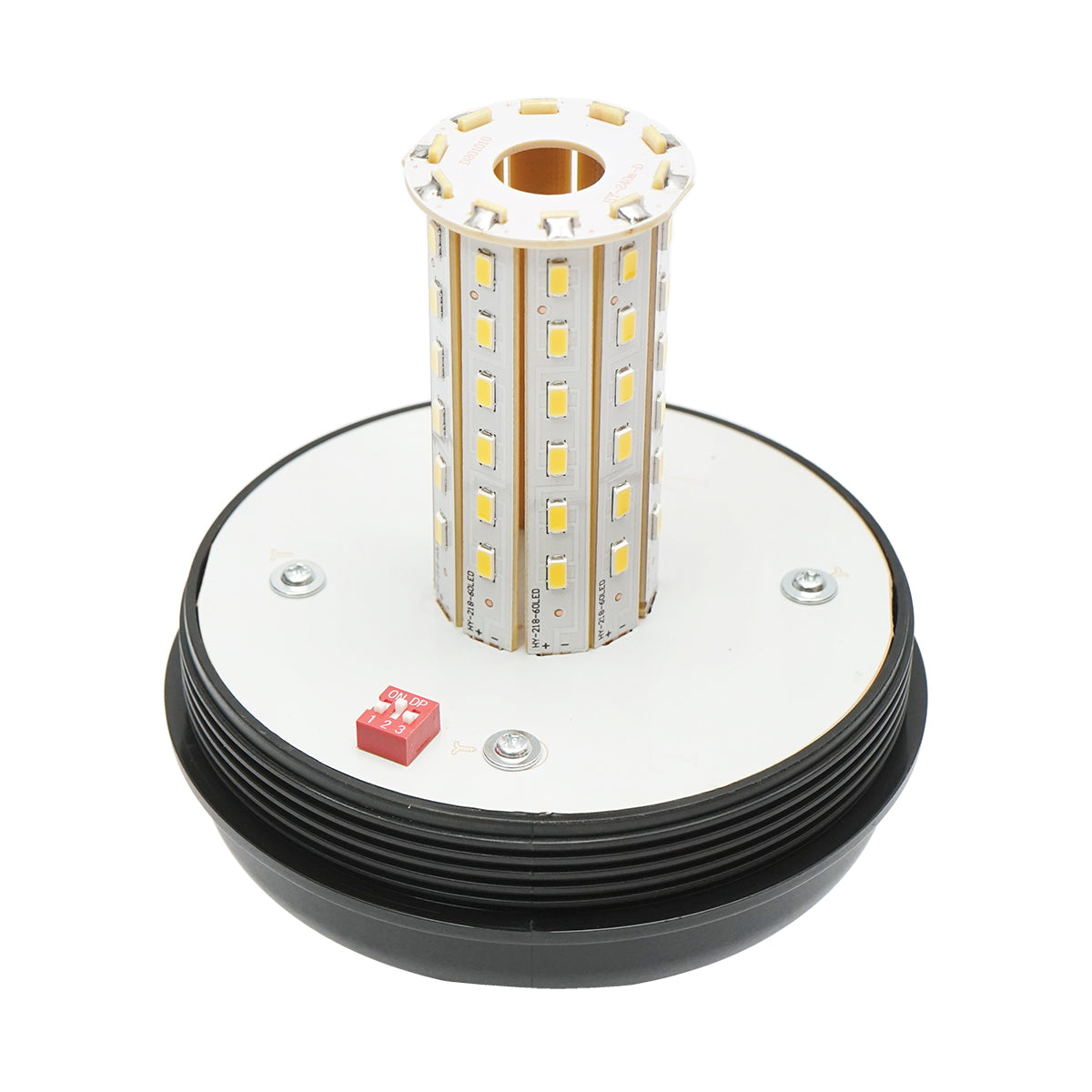 LED villogó, 12–24V, lábra szerelhető kivitel, 3 funkcióval, IP65