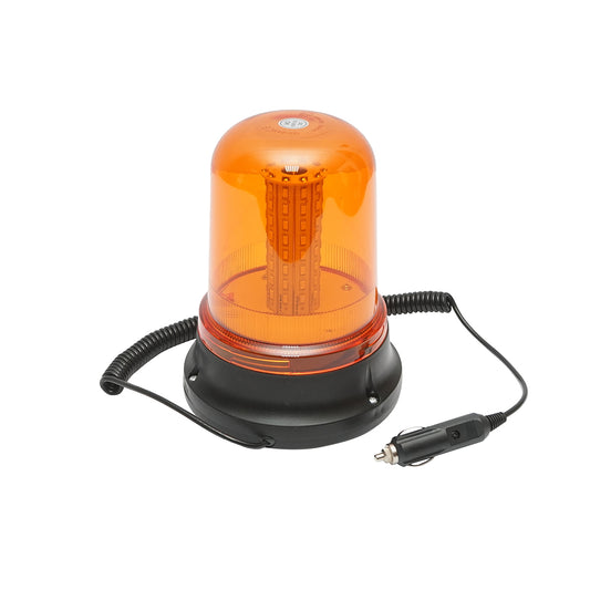 LED villogó, 12–24V, mágneses talppal, IP65
