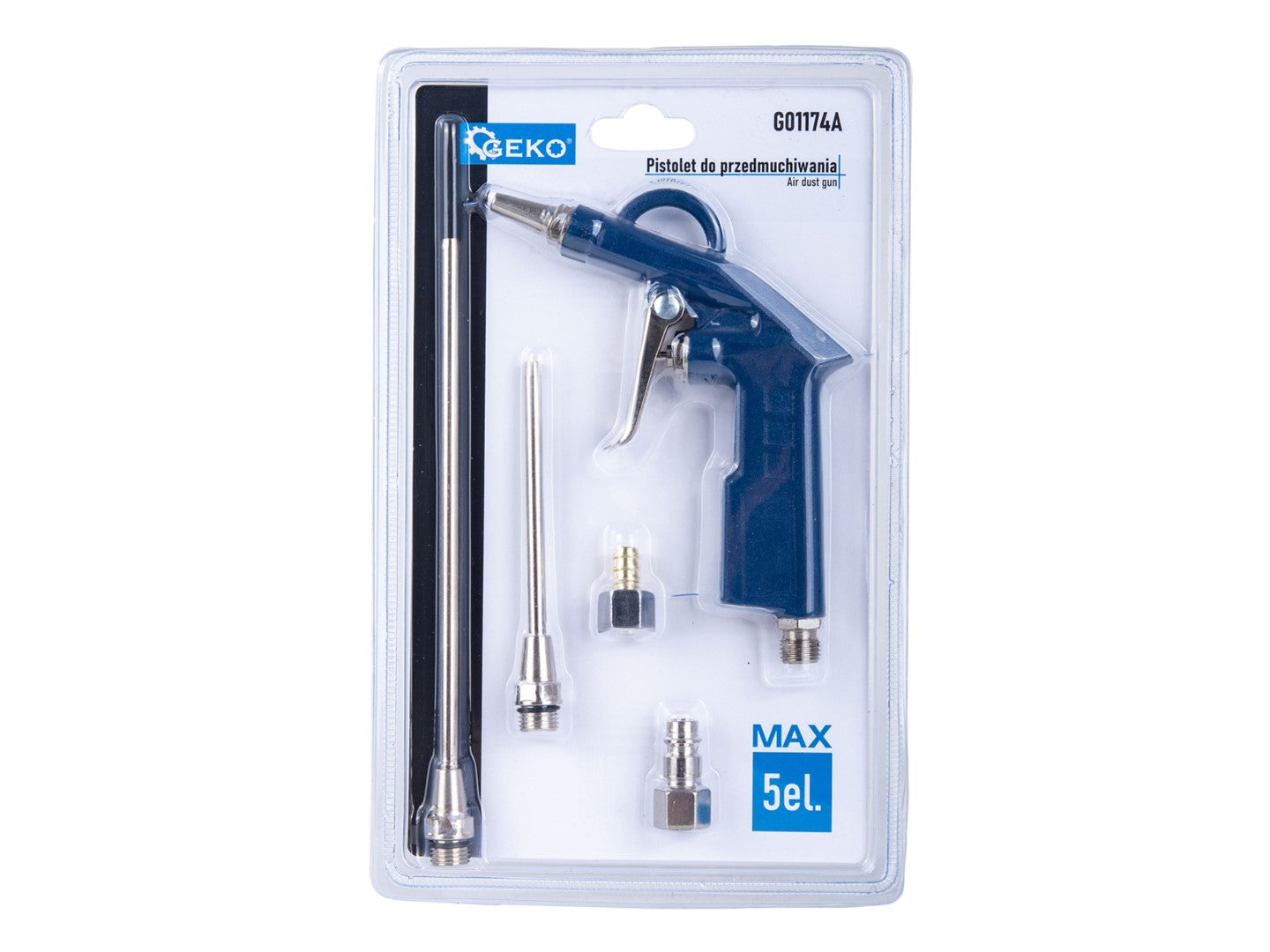 Légfúvó pisztoly készlet GEKO 3 fúvókával