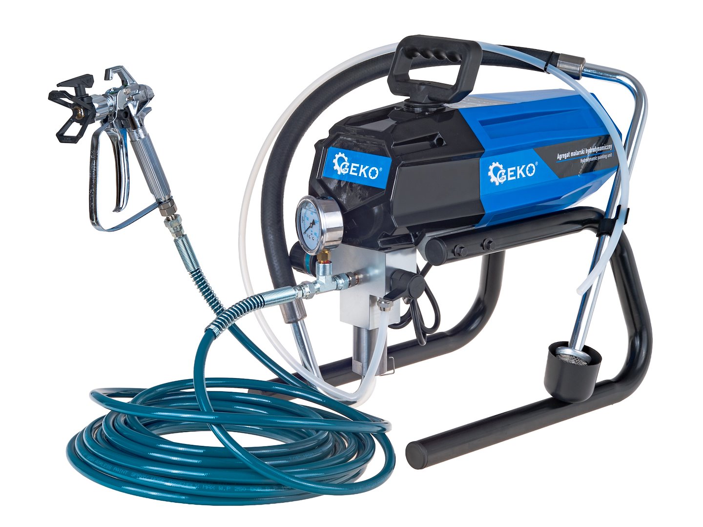 Légmentes festékszóró pisztoly sp460 1000w 210bar 1.8l//perc 13 m tömlővel 517-es fúvókával