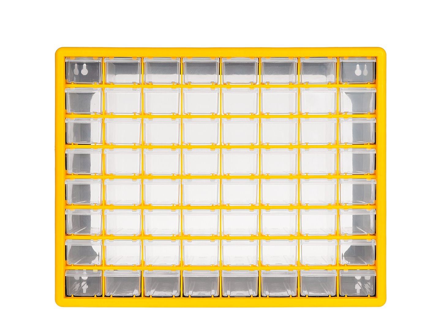 Műanyag alkatrész tároló doboz  50 x 16 x 39 cm 64 rekesszel KELTIN