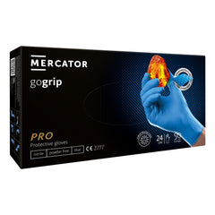 Nitril kesztyű premium MERCATOR gogrip pro kék 3D m méret 50 db