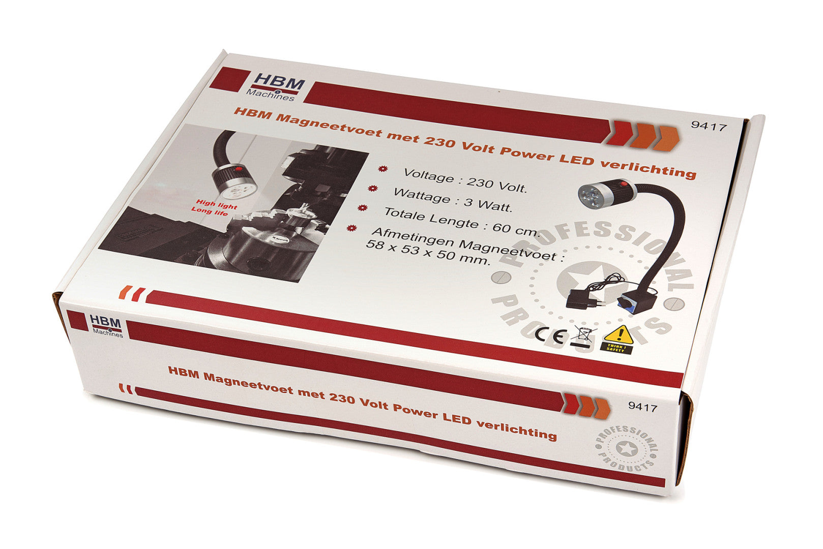 Mágneses LED lámpa 3 w 230 v