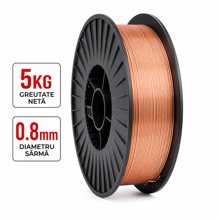 Mig hegesztőhuzat tekercs 0,8 mm x 5 kg