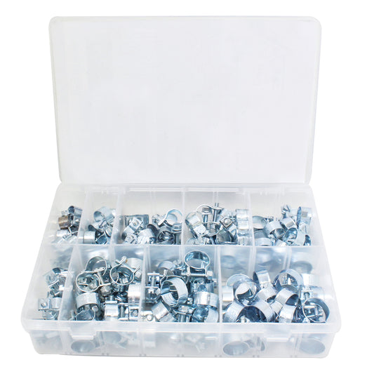 Mini fém tömlőbilincs készlet135 db