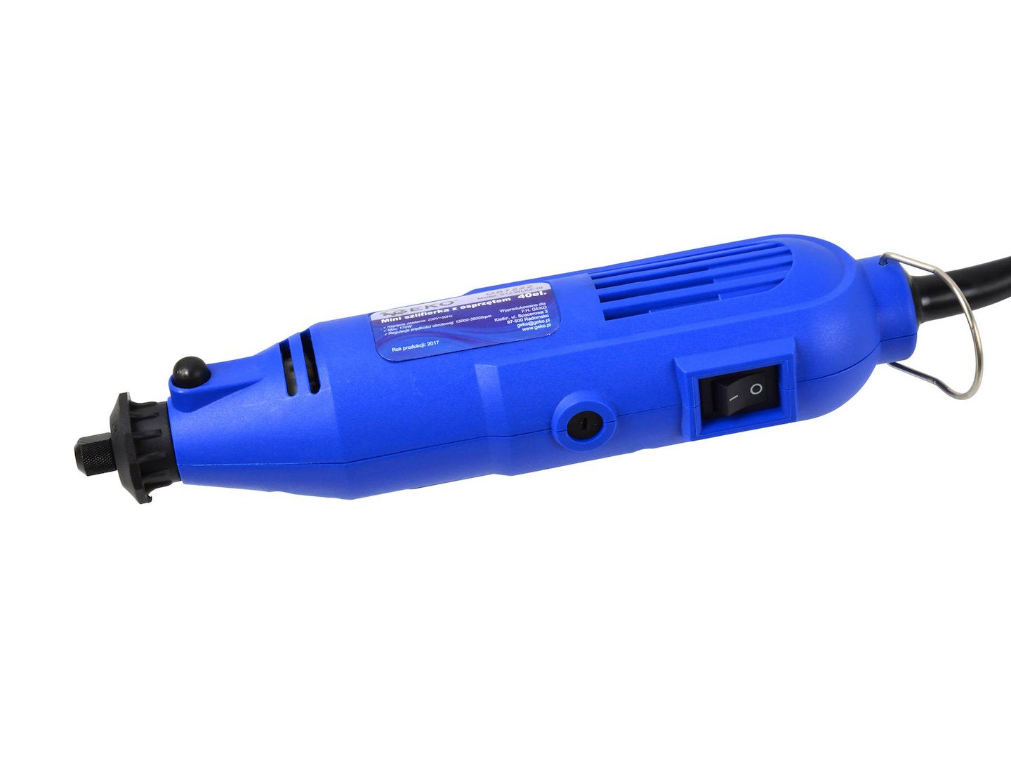 Mini kézi csiszoló készlet 40 db 220 v GEKO