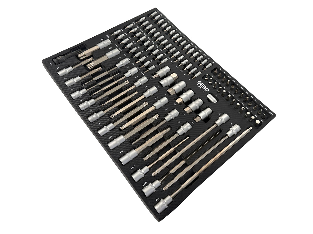 Szerszámos szekrény – szerszámos kocsi bit készlet modul 101 db GEBO TOOLS
