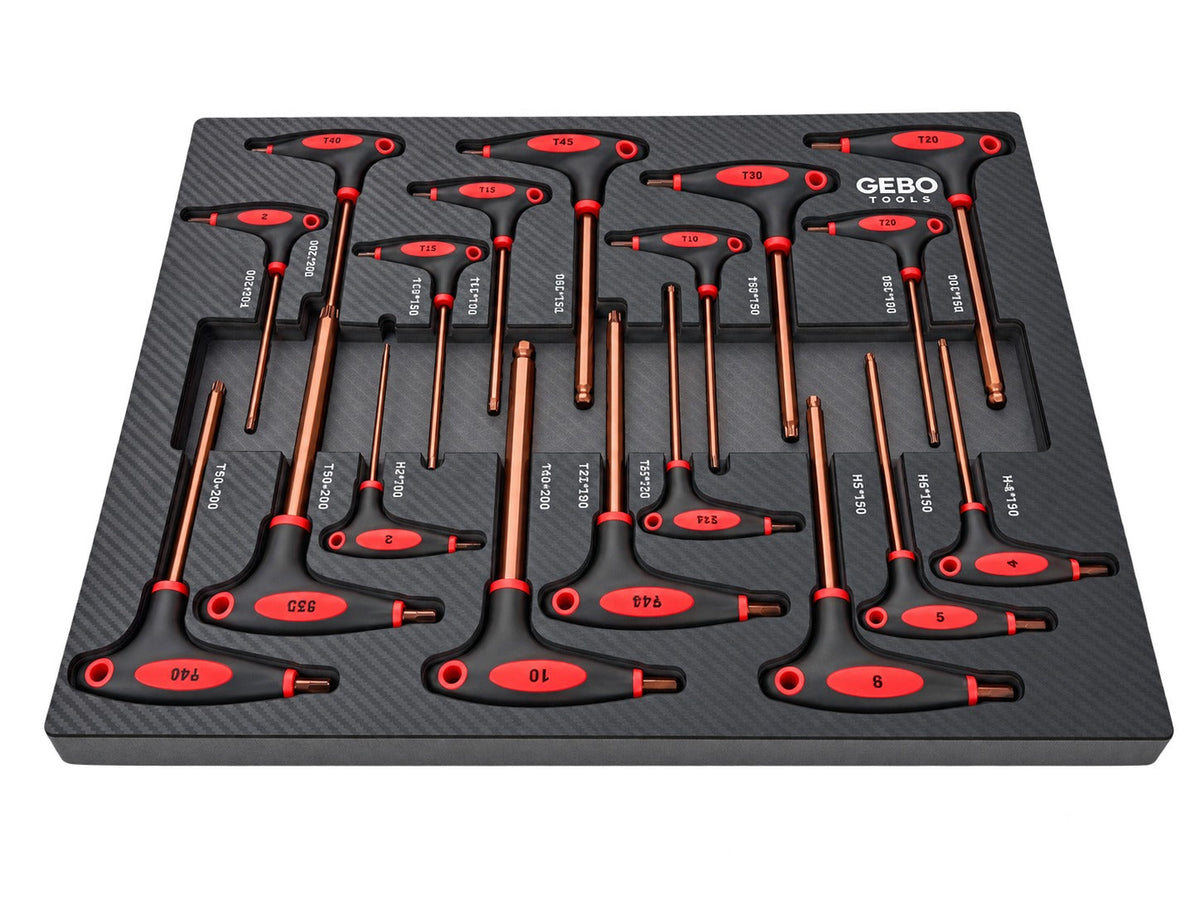 Torx imbus szekrény modul t fogantyúval 18 db GEBO TOOLS