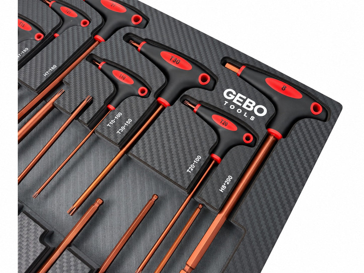 Torx imbus szekrény modul t fogantyúval 18 db GEBO TOOLS