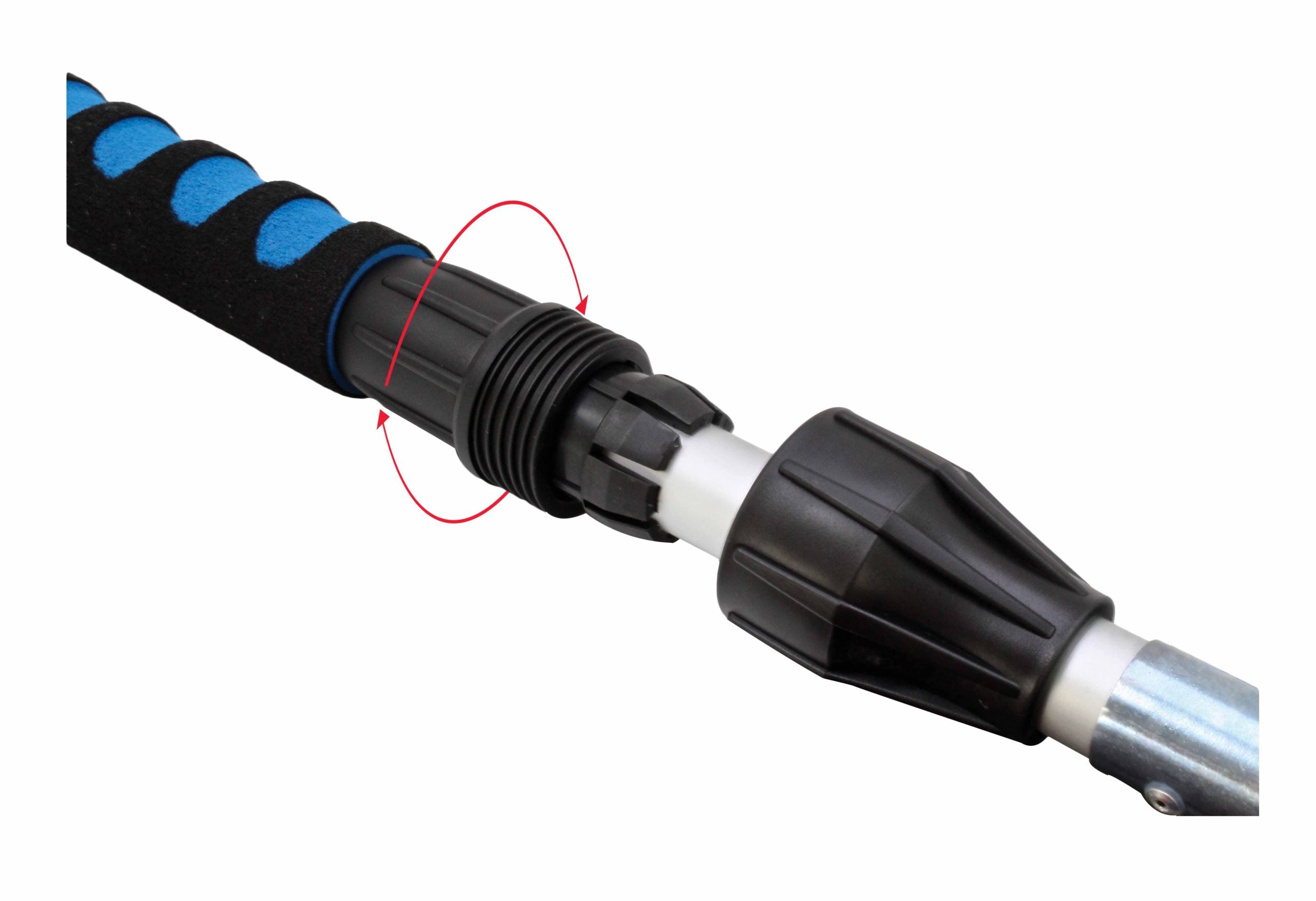 Mosókefe teleszkópos nyéllel tömlőcsatlakozással 950-1565 mm