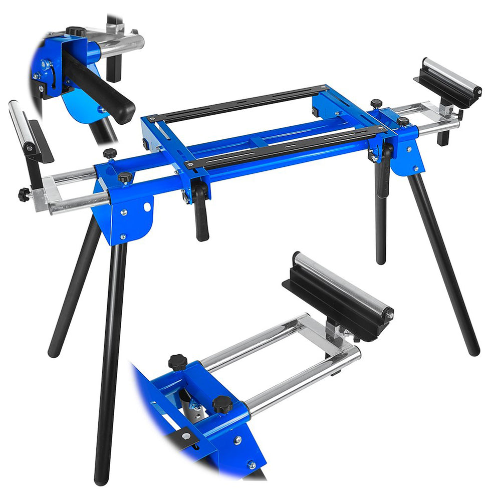 Munkaasztal körfűrészhez 1000–1650 × 580 × 810–910 mm 200 kg GEKO