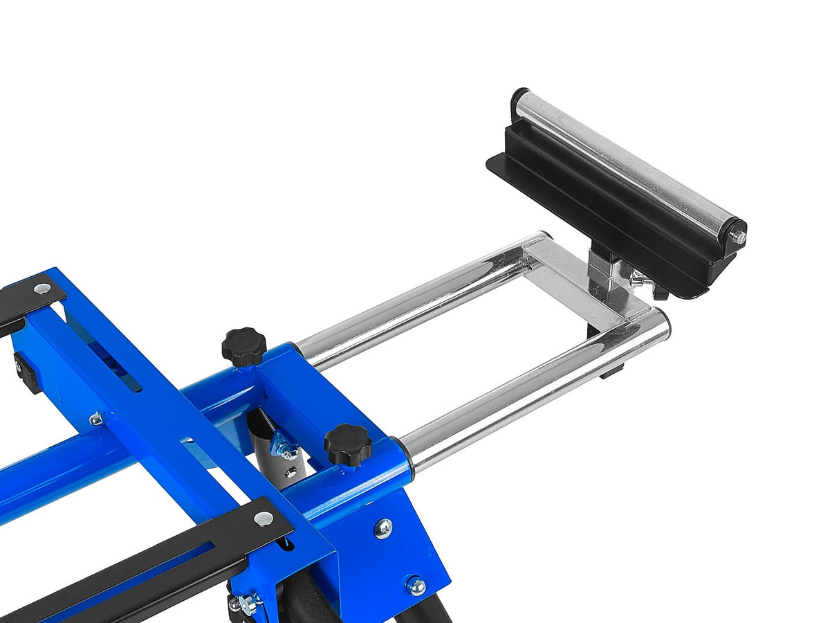 Munkaasztal körfűrészhez 1000–1650 × 580 × 810–910 mm 200 kg GEKO