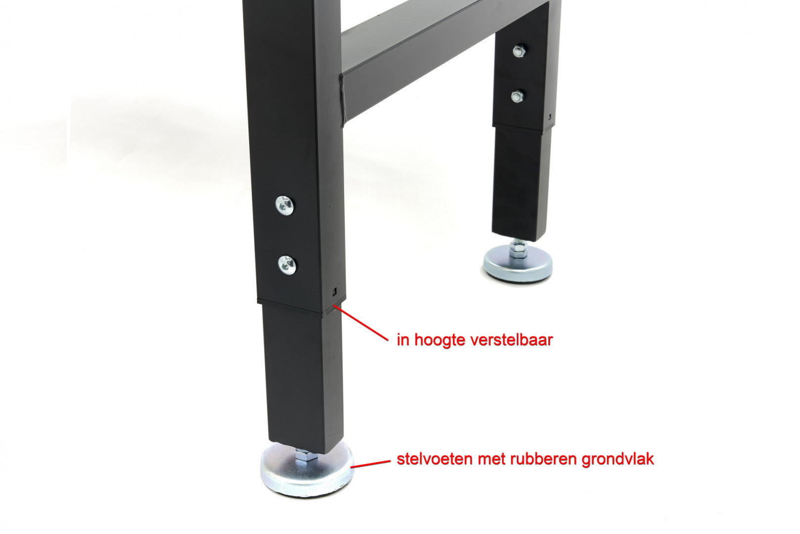 Munkapad - munkaasztal állítható magassággal tömör fa munkalappal 182 cm HBM