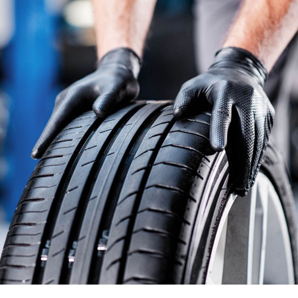 Nitril kesztű gumikesztyű mechanikusoknak XL méret 50 db fekete