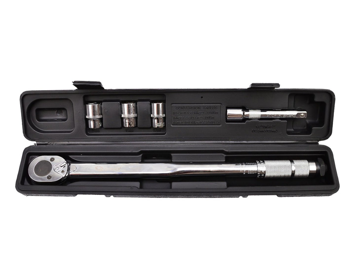Nyomatékkulcs készlet 1/2" 28-210 NM dugókulccsal és hosszabbítóval