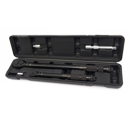 Nyomatékkulcs készlet HBM 5 db 1/4" (5-25 NM) és 1/2" (2-210 NM) hosszabbítóval 125 mm és adapterrel