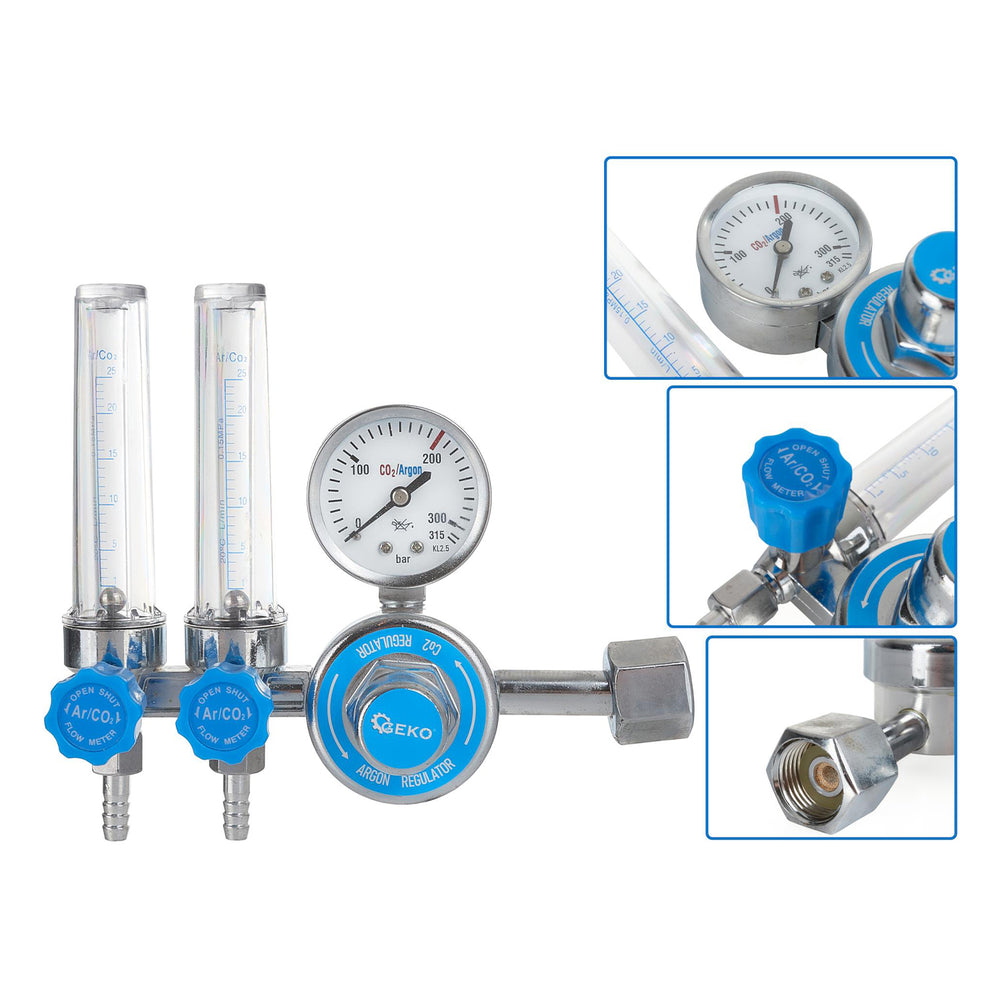 Nyomásszabályozó dupla rotaméterrel co2 / argon
