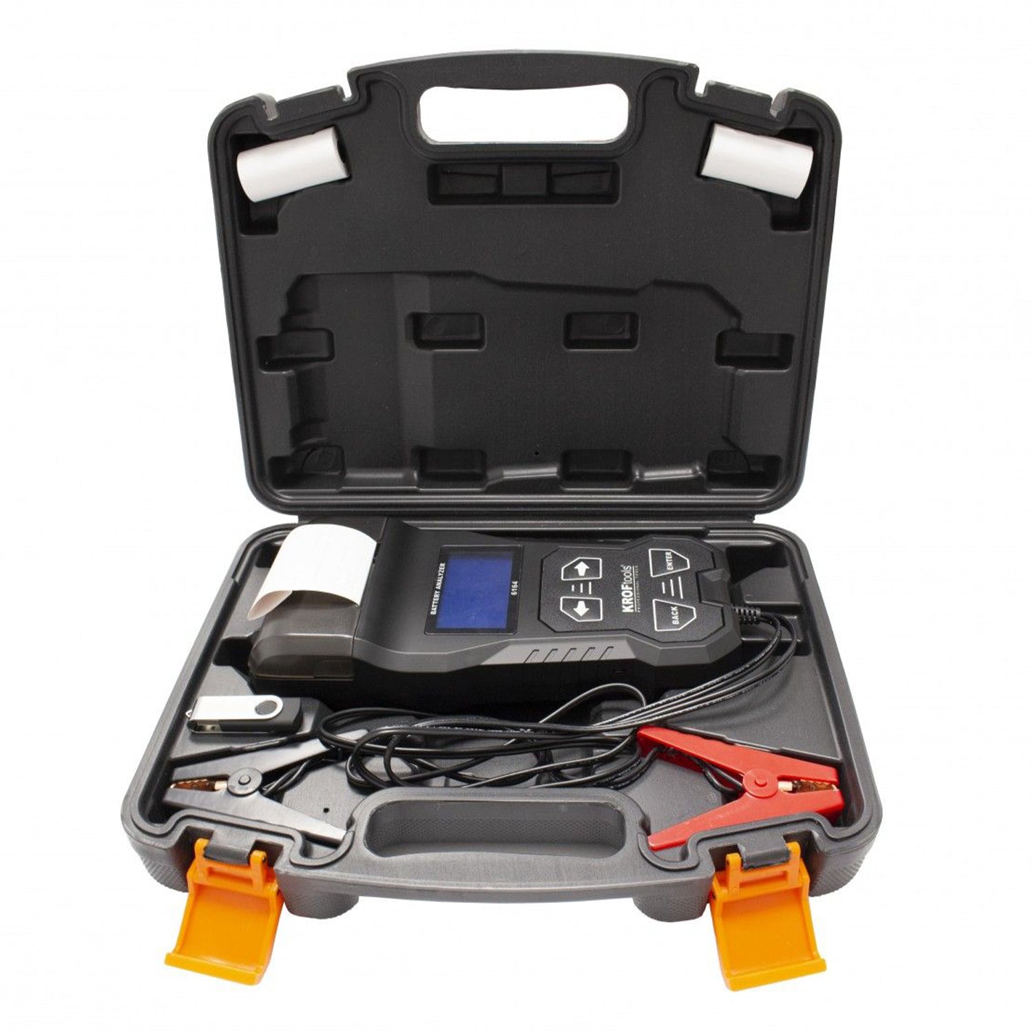 Nyomtatós autó akkumulátor teszter 6-12V 12-24V KROFTOOLS