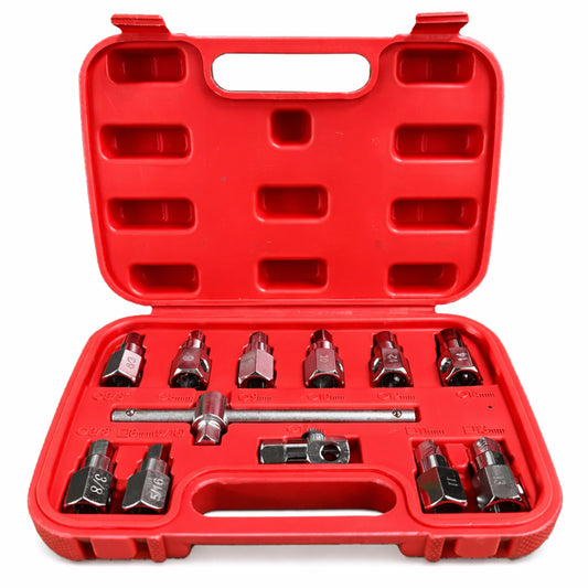Olajleeresztő csavar kulcs készlet 12 db GEBO TOOLS