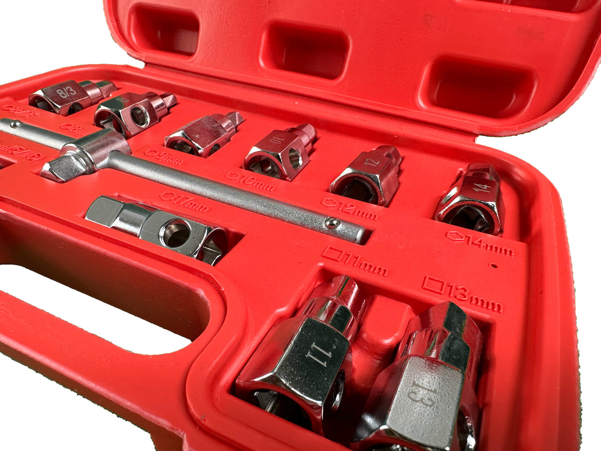 Olajleeresztő csavar kulcs készlet 12 db GEBO TOOLS