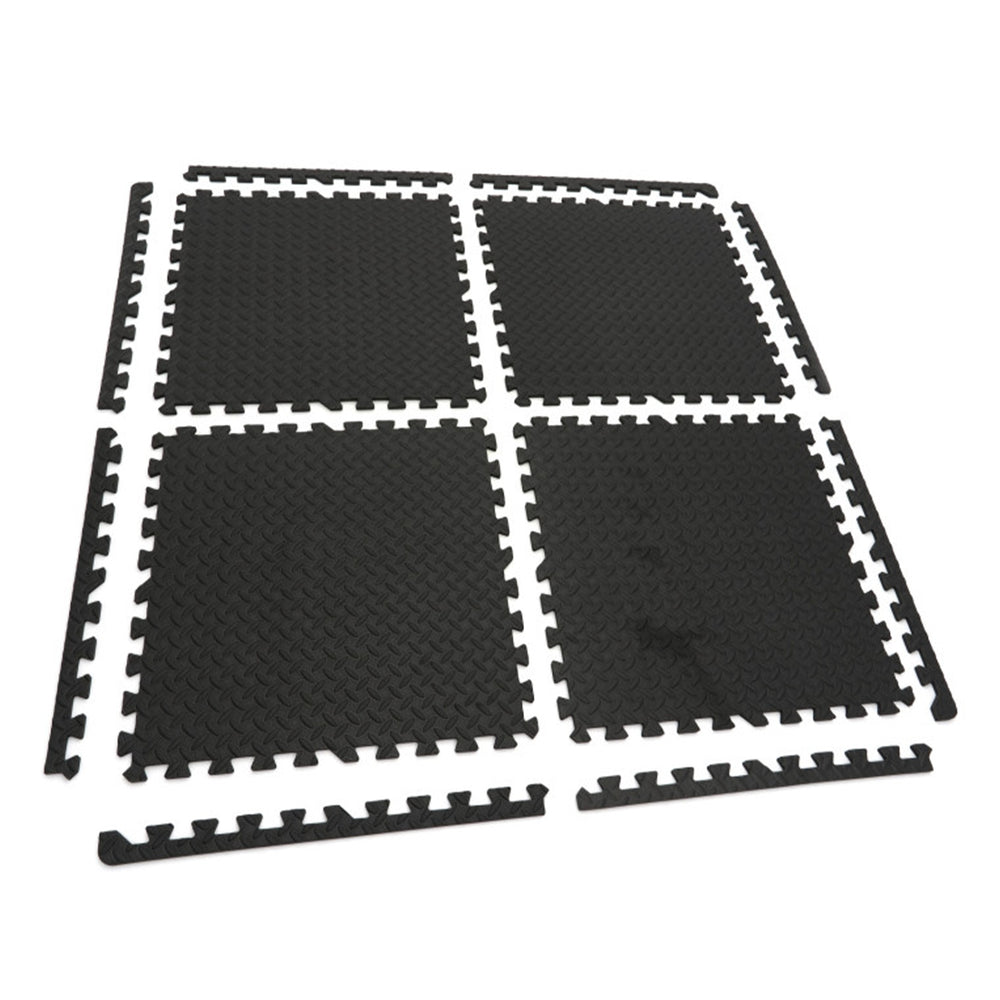 Padlóvédő puzzle habszivacs szőnyeg fekete 4 db 61x61cm HBM MACHINES