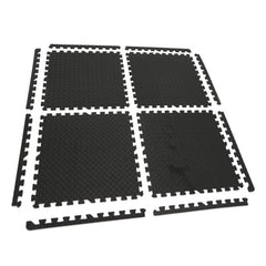 Padlóvédő puzzle habszivacs szőnyeg fekete 4 db 61x61cm HBM MACHINES