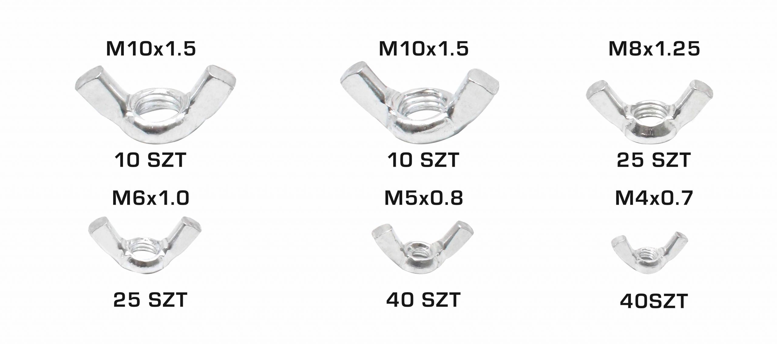 Pillangó csavar készlet 150 db m4-m10