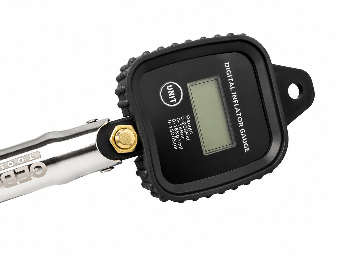 Kerékfújó pisztoly digitális nyomásmérővel 0-255 psi GEBO TOOLS