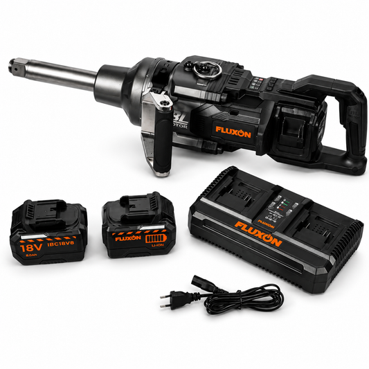 ÜTVECSAVAROZÓ 1" 4000 NM KEFE NÉLKÜLI MOTOR AKKUMULÁTORRAL DUAL TÖLTŐVEL 8 AH 18 V