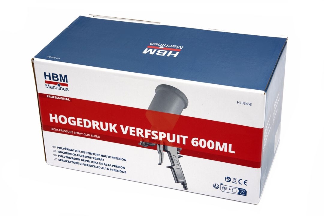 Pneumatikus festékszóró pisztoly 600ml HBM