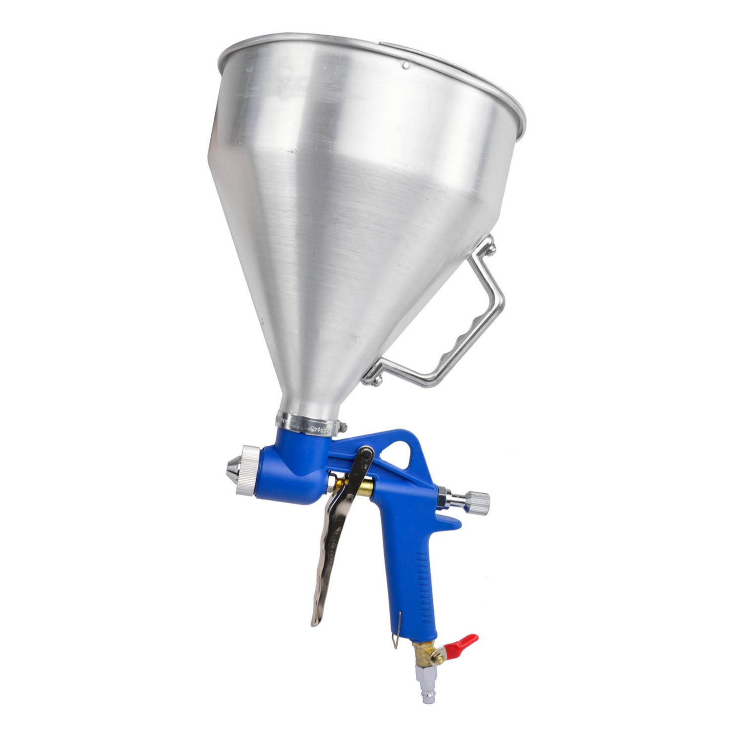 Pneumatikus vakoló pisztoly gipszhez festékhez ipsos fúvóka 4 6 8 mm fém tartállyal 4,5 l