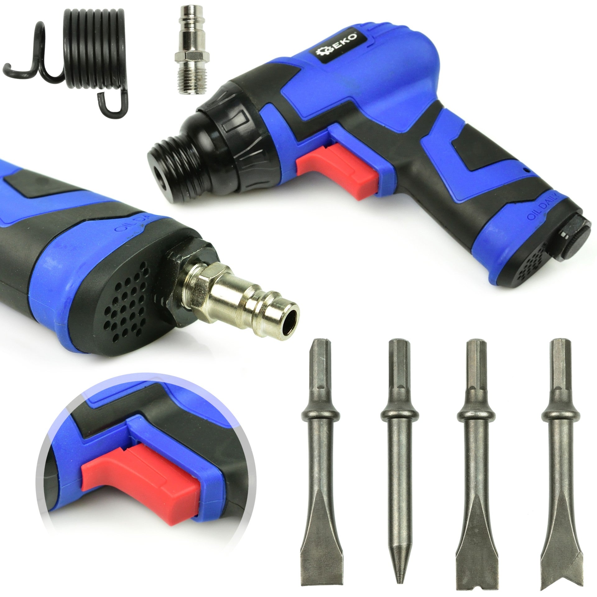Pneumatikus vésőkalapács 4500 RPM GEKO