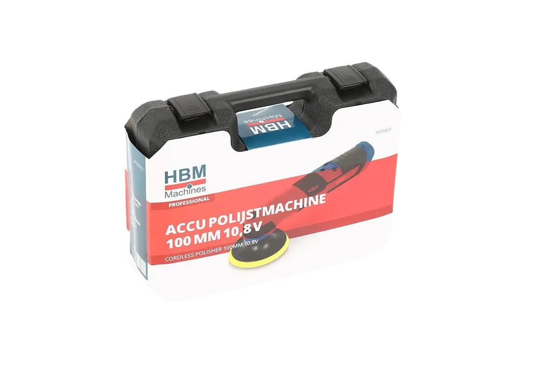 Polírozó gép 100 mm 10.8V HBM akkumulátor és töltő nélkül
