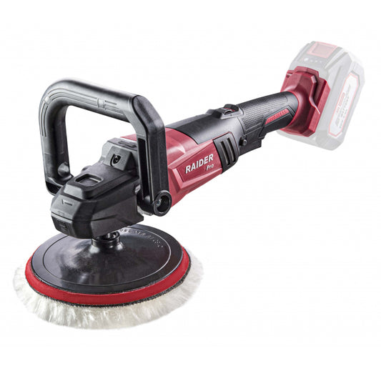 Polírozó gép 20V 180mm RAIDER PRO akkumulátor és töltő nélkül