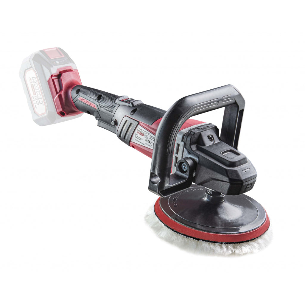 Polírozó gép 20V 180mm RAIDER PRO akkumulátor és töltő nélkül