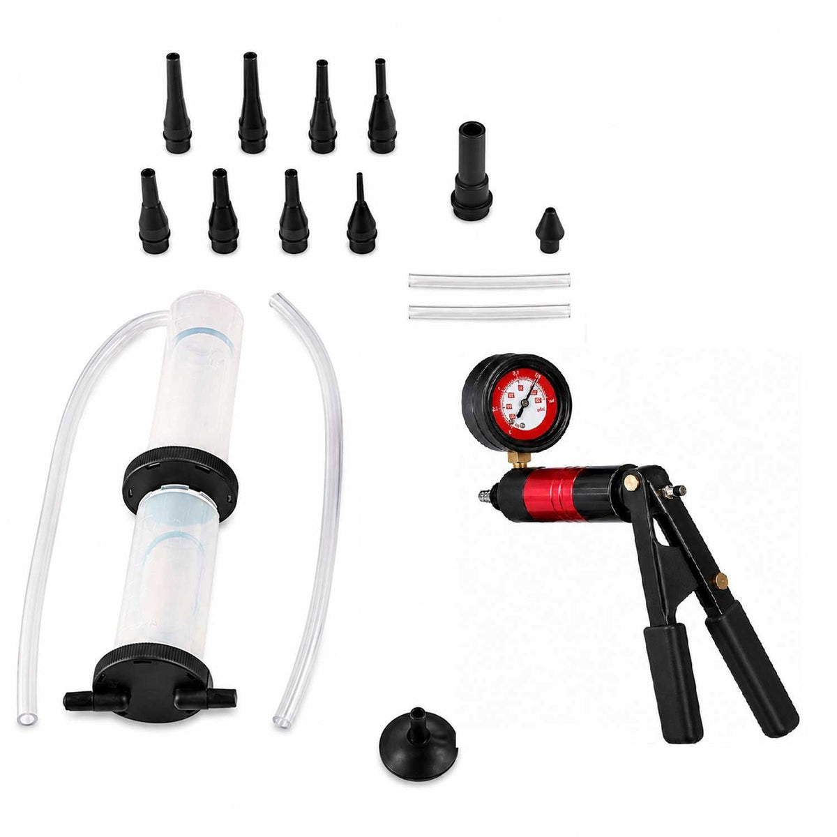 Vákuum / nyomásmérő pumpa készlet GEBO TOOLS