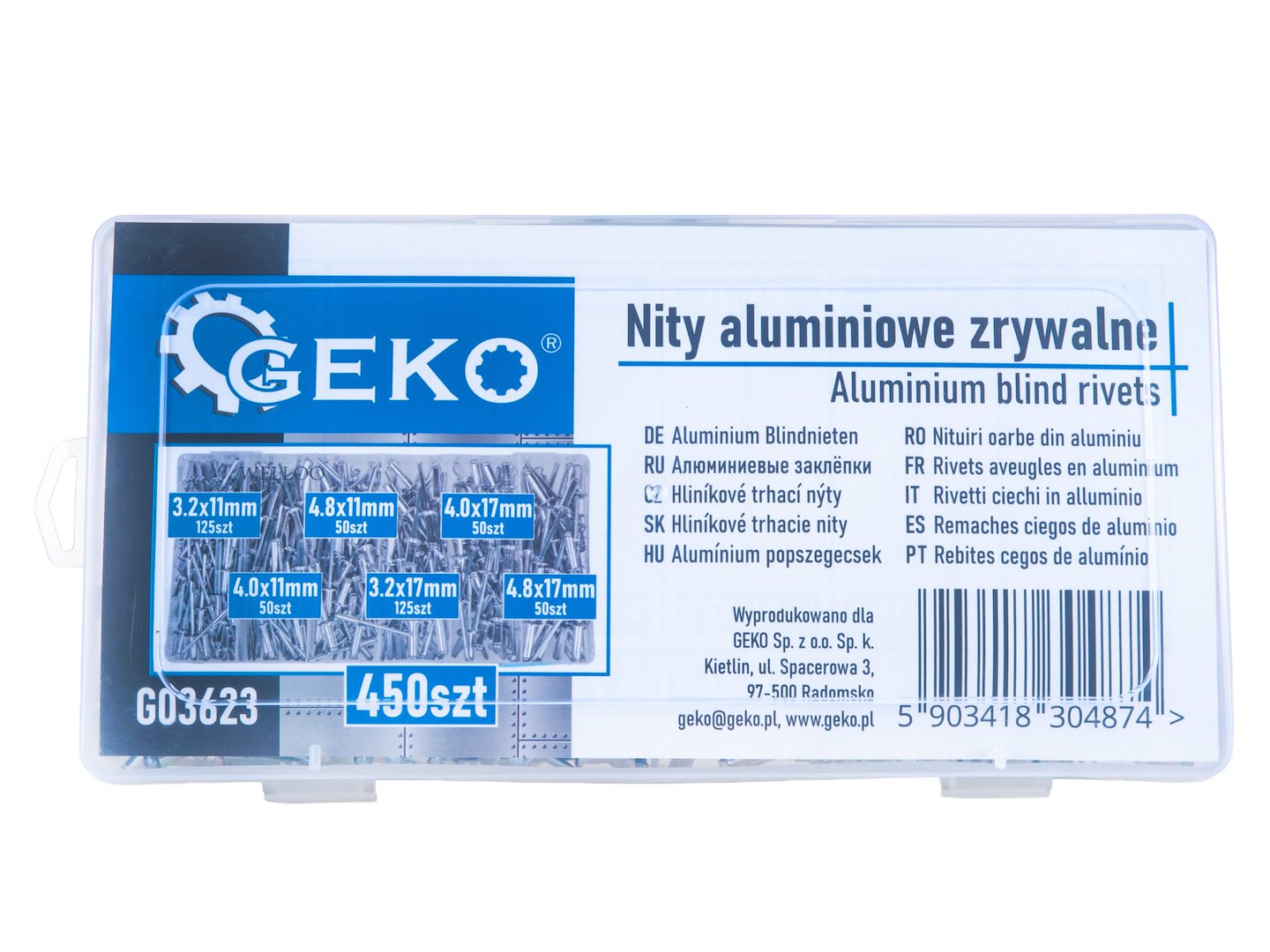 Popszeg készlet 450 db GEKO