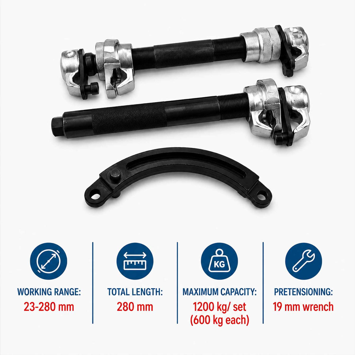 Rugóösszehúzó készlet 1.2 t GEBO TOOLS