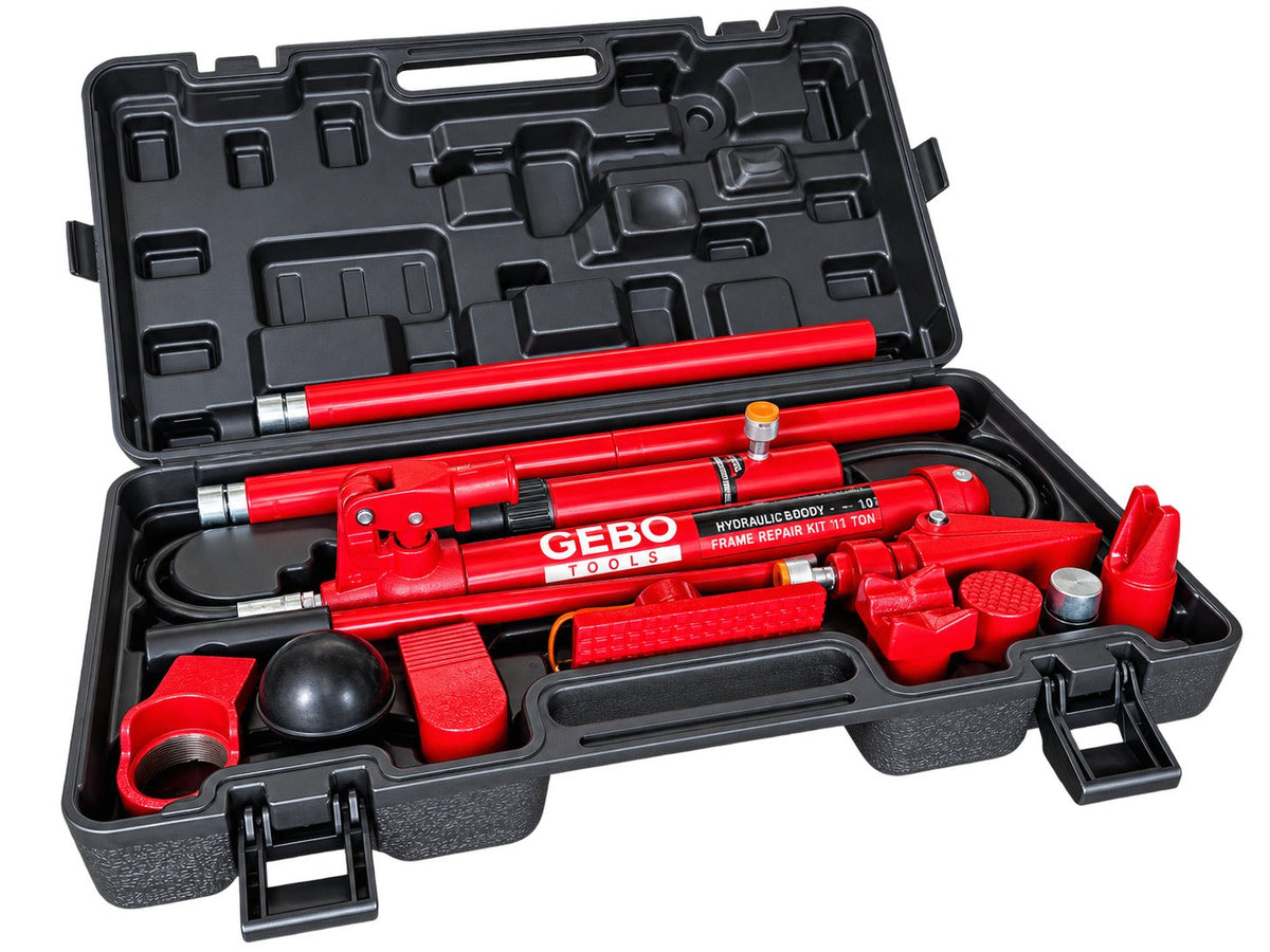 Hidraulikus karosszéria prés készlet 10 t 15 db GEBO TOOLS