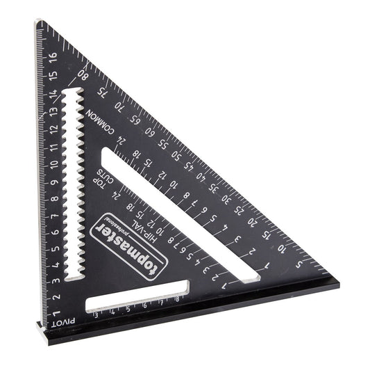 Professzionális derékszögű vonalzó 7" 178mm TOPMASTER