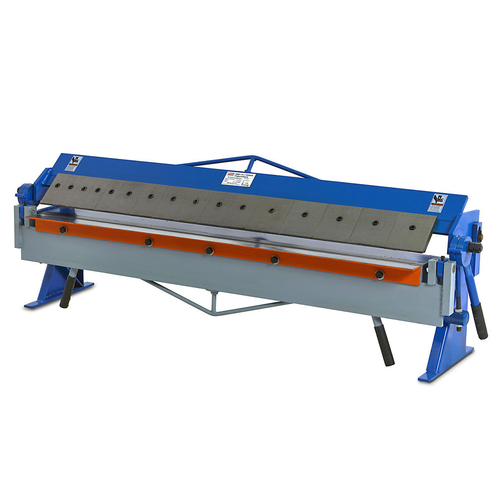 Professzionális kézi lemezhajlító szemgmentált pengével 1220 mm vASTAgság 1.5 mm HBM MACHINES hollandia
